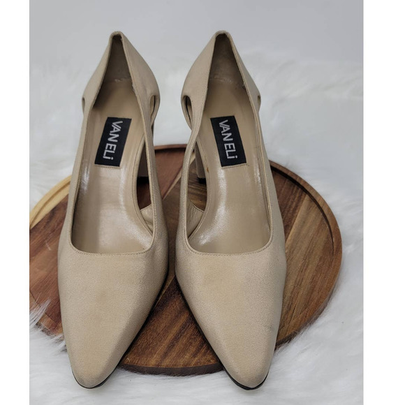 Vaneli Women's Beige 3" Heels 8.5 *READ - Picture 1 of 7